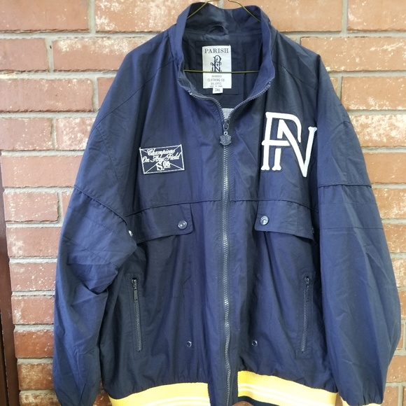 3X Parish Nation Navy Full Zip Jacket PN Logo